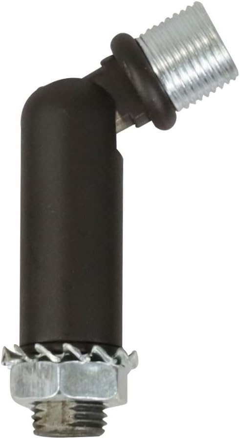MELUCEE Black Sloped Ceiling Adapter for Chandeliers Pendant Lights 1 Pcs, Suitable for Vaulted or Angled Ceilings