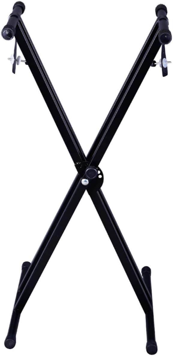 Abaodam Iron Keyboard Stand for Electronic Organ Heavy-duty Support Rack for Beginners and Boy Girl Stable Skid Design for Easy Storage and Outdoor Use