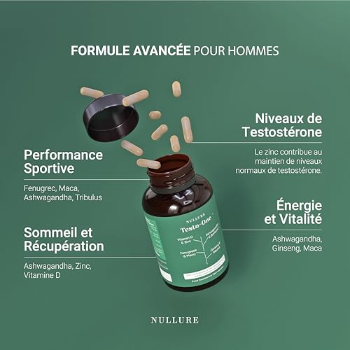Tribulus Terrestris et Maca Nullure Testo-One | 120 gélules - 2