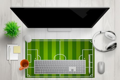 Mikrofiber Dekoratif Mouse Pad, 7 mm Kalınlık, Kaygansız Taban, Leke Tutmaz, Su Geçirmez, Ofis Aksesuarı (yeşil beyaz, 40x80 cm)