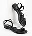 Greatonu Women's Flat Sandals Summer Braided Slip On Gladiator Sandals Open Toe Strappy Slingback Shoes Black Size 8
