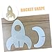 BESPORTBLE 5pcs Wooden Rocket Craft Kit for Boys and Girls DIY Rocket Toys Space Project Kit
