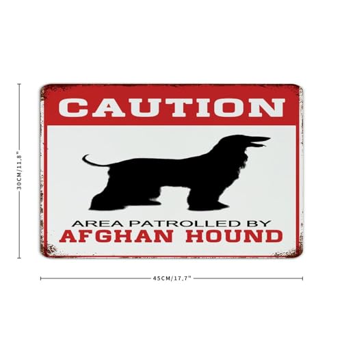 Panneau Afghan Hound pour sécuriser la porte et signaler la zone - 3