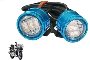 Blue colour 6 Led Strobe Light for Bike | Warning Emergency Police Light | Motorcycle Strobe Light | Compatible with Yamaha R15 V4