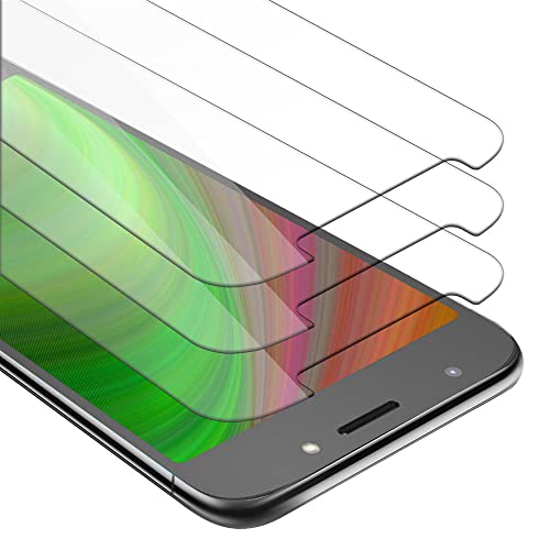 Cadorabo 3x Vidrio templado compatible con Motorola MOTO E5 en TRANSPARENCIA ELEVADA - Paquete de 3 Vidrio protector de pantalla (Tempered) en dureza 9H con compatibilidad touch 3D