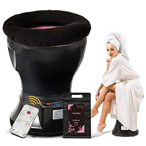 Yoni Seat Kit, Steaming Seat with Yoni Herbs (20 Bags) & U Cushion, V Steam at Home Kit for Feminine Odor, PH Balance, Postpartum Care, Cleansing and Moisturize Support