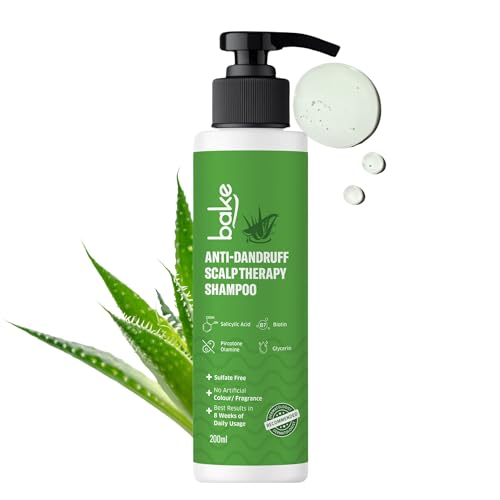 Image of BAKE 2% Salicylic Acid Anti Dandruff Shampoo for Scalp Strengthening, Dry Itchy Scalp, For Men & Women - 200ml