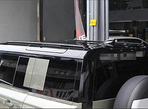 Barres De Toit ACE-2 Pour Land Rover Defender 2020-2025 - En Aluminium Noir, Charge Max 75 Kg - Pour Coffre, Porte-vélos, Skis