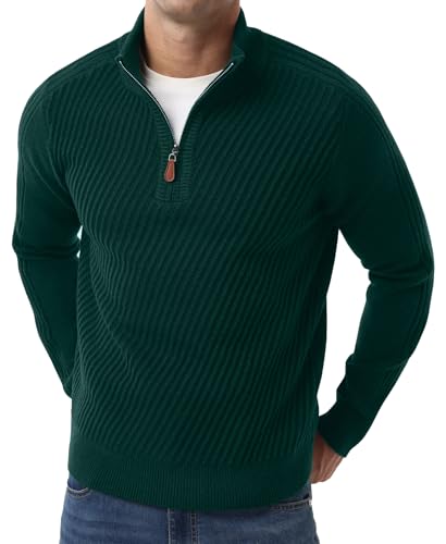 Sailwind Men's Quarter Zip Up Pullover Knit Texture Sweater Casual Long Sleeve Sweaters3