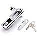 Adjustable Lever Compression Locks Doors Latch with Keys Boat RV Tool Box 1Pcs(XK136-142W-LX)