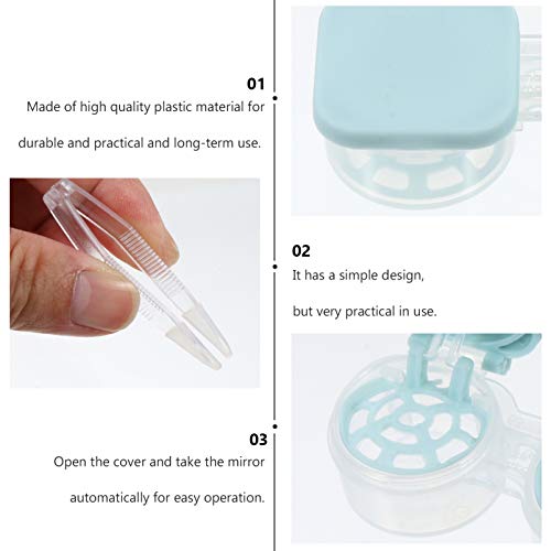 EXCEART Caixa para Lentes de Contato Estojo Portátil para Lentes de Contato Estojo para Lentes Ocula