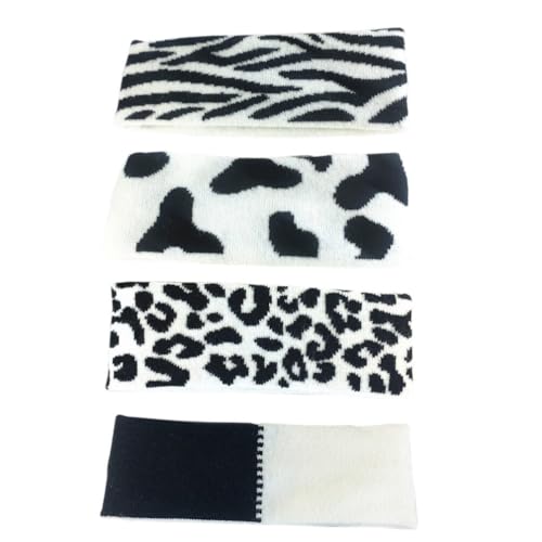 Bandeaux à motif pour laver le visage FOMIYES noir et blanc accessoire de mode