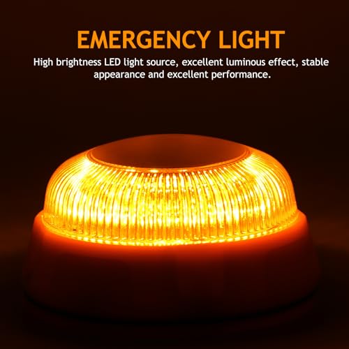 Lampe d'urgence stroboscopique LED jaune pour éviter les collisions - 2