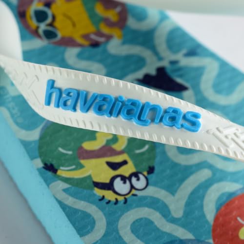 Havaianas Kids Minions Flip Flops, Kid's Character Sandals, Traditional Blue/White, 2Y Big Kid2