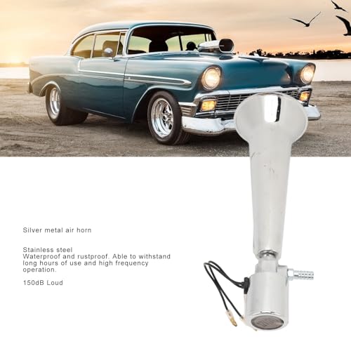 Greensen Tromba Aria 150DB, Clacson Treno Alta Intensità 12V/24V, per Camion Barca SUV Moto