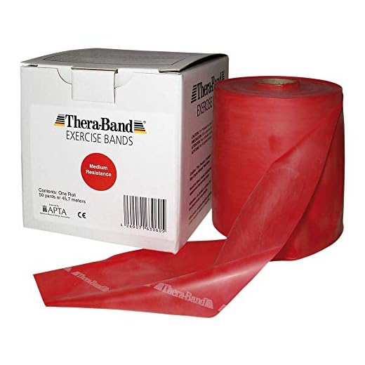 Thera-Band Övningsband 46 m, medium/röd