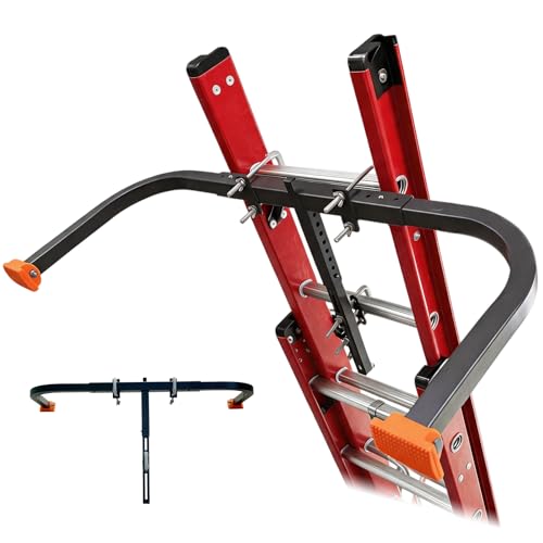 Startingtool Ladder Stabilizer, Extension Ladder Stabilizer for Roof, Adjustable Ladder Standoff Attachment for Gutters, Windows, Heavy-Duty Steel Ladder Stabilizers Support
