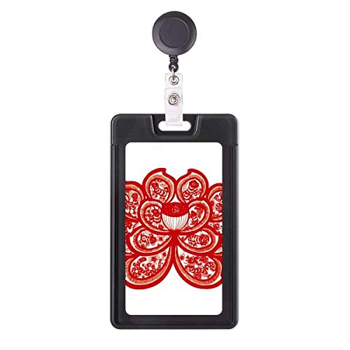 Porte-badge rétractable zodiaque chinois pour blouse infirmière
