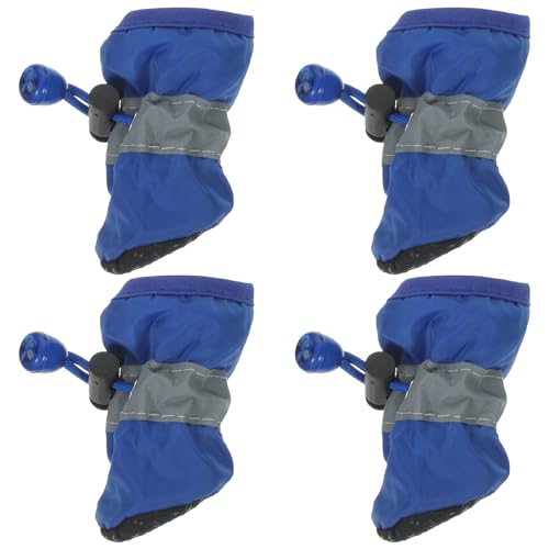 UKCOCO Waterproof Dog Boots L for Small to Medium Dogs All-Weather Anti-Slip Pet Shoes for Hiking Running Paw Protection Easy to Wear