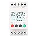 Baxnore 3 Phase Monitor Relay RD6-W, LCD Display Phase Sequence Protector, 35 mm DIN Rail Mount, Industrial Power Protect, Electrical Engineer Tool