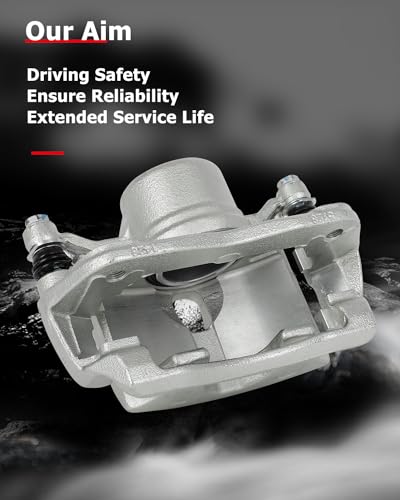 Image of cciyu Front Right Brake Caliper Assembly w /Bracket 19B2661 2013-2015 For Acura For ILX,2003-2017 For Honda For Accord,2013-2021 For Honda For Civic,2016 For Honda For CR-Z,2013-2014 For Honda For Fit