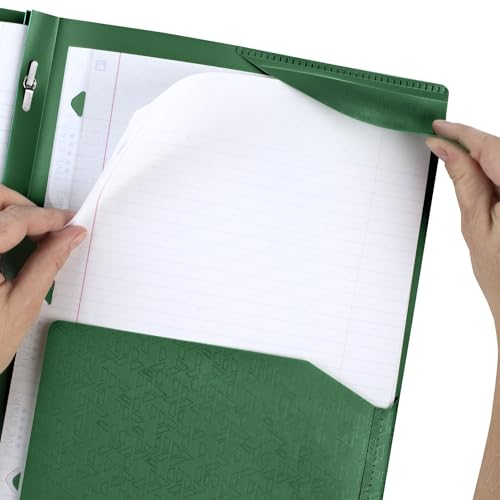 Image of Five Star 2-Pocket Folder,Plastic Folder with Stay-Put Tabs and Prong Fasteners,Holds 8-1 /2 inch x 11 inch Paper,Black,Fire Red,Forest Green,Pacific Blue (38048),(Pack of 24)