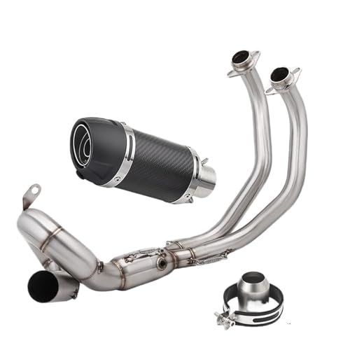 Motocicleta Escape Pipa Accesorios para Motocicletas 1x Juego Completo de Tubos de conexión Delanteros de Escape para MT-07 FZ-07 F01/F02 2014-2025MT07