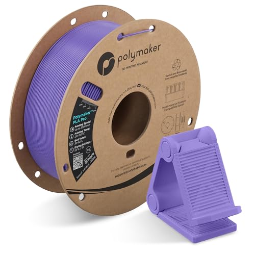 Image of Polymaker PLA Pro 3D Printing Filament Purple 1.75mm 1KG, High-Impact Tough PLA, Fast Printing up to 300mm /s, High Speed New Formula, Easy to Print on Most FDM Printers, No Enclosure Required
