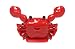 Solar Toy ~ Cute ~ 1 Smiling Red Crab / Beach Tropical