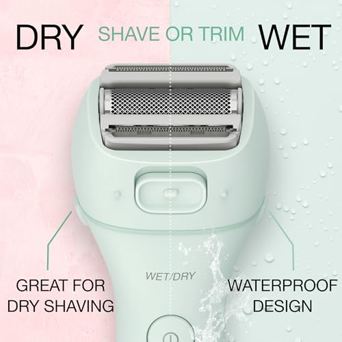 Image of Panasonic Electric Bikini Trimmer, Waterproof Full-Body Cordless Electric Razors for Women Legs with Bikini Attachments, 3 Hypoallergenic Blades, for Travel, Shower, and Everyday Use - ES-AWL6AG