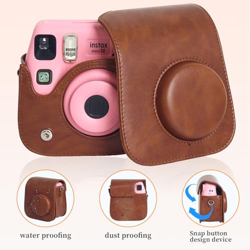 Funda de cuero PU para cámara Fujifilm Instax mini SE/7+ miniatura 3
