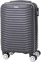 Mala De Viagem Bordo 10 Kg Abs 4 Rodas Duplas Cadeado Embutido (Preto)