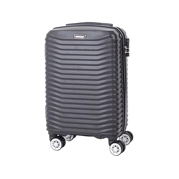 Mala De Viagem Bordo 10 Kg Abs 4 Rodas Duplas Cadeado Embutido (Preto)