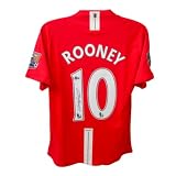 Wayne Rooney Autographed United Soccer Jersey, Signed with Beckett COA Multi