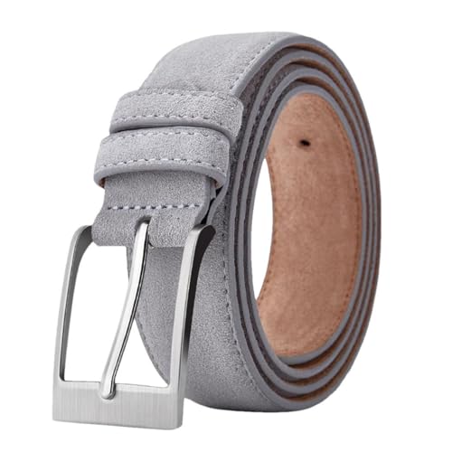 Men Genuine LeatherBelt with Oxford Fabric and Vintage Pin Buckle Style