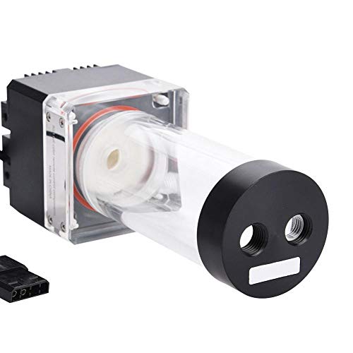 Bewinner 800L/H Mini Water Cooling Pump 0.7A 7V 12Cm/ 4.72In, 17Cm/ 6.69In Computer Pump 4 Meters Pump Head Fast Heat Dissipation Multi-Level Protection Cool Water Pump(17Cm Black) #TOP2