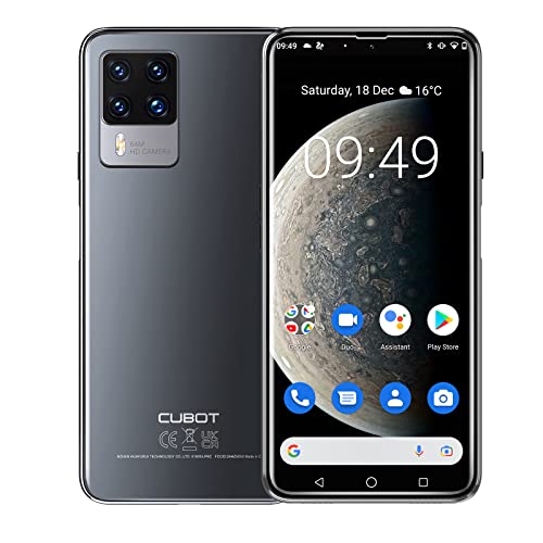 Unlocked Smartphones, CUBOT X50 4G Dual SIM Unlocked Phones, Android 11 OS 8GB + 128GB, 6.67â€ FHD+, Fingerprint Face Detection, 4500mAh Battery, 64MP+32MP Camera, US Version Phone Unlocked (Black)