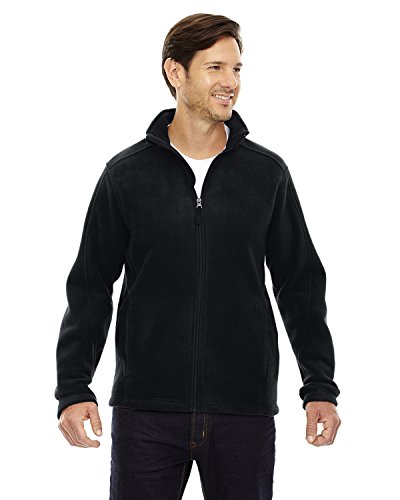 Ash City Core 365 Men's Journey Fleece Jacket, XL, Black 703
