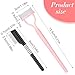 Eyelash Separator Tool 3 Pcs Metal Eyelash Comb Lash Brush Separator Mascara Applicator Metal Teeth Eyelashes Grooming Tool