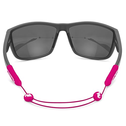 Image of Pilotfish No Tail Adjustable Eyewear Retainer Cable Strap: Sunglasses, Eyeglasses, Glasses (14 Inch, Magenta)