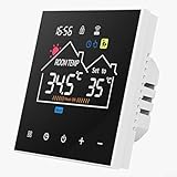 Dolvitrny Termostato, control táctil, acceso remoto, termostato WiFi programable con pantalla LCD, programación de 5+2 días, ahorro de energía para calefacción del hogar (calefacción eléctrica de 16 A