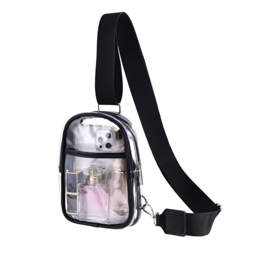 Women's Clear Bag for Stadium Events, Clear Crossbody Bag Stadium Approved, Small Clear Purse Bag, Concert Transparent Bag