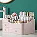 MIUOPUR Makeup Organizer for Vanity, Large Capacity Desk Organizer with Drawers for Cosmetics, Lipsticks, Jewelry, Nail Care, Skincare, Ideal for Bedroom and Bathroom Countertops - Large Pink