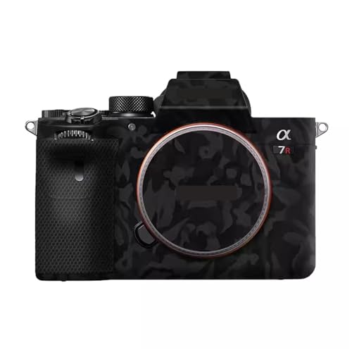 Autocollant Sony A7RIV en vinyle noir camouflage pour protection boîtier photo