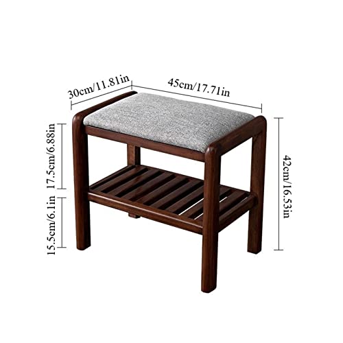 Meuble à chaussures compact en bois marron pour optimiser les petits espaces - 4