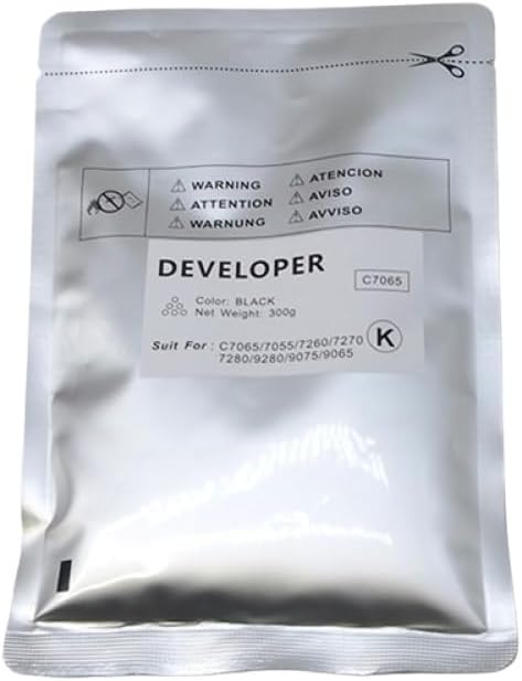 CMYK 300g Developer Material Compatible with C7065 C7260 C7270 C7280 C9280 C9065 C9075 C7055 Printers(CMYK)