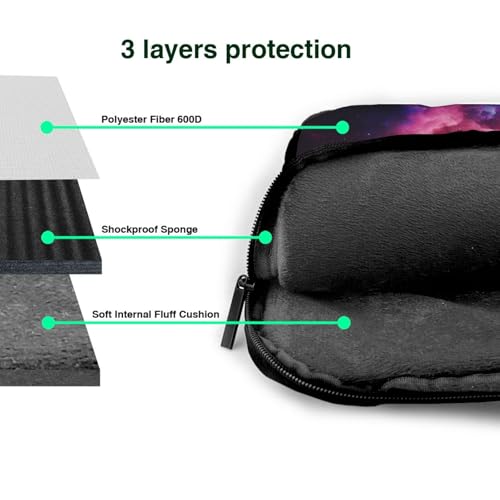 Maletín portátil impermeable 15.6 pulgadas 3D Magical Nebula miniatura 5