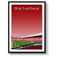 Old Trafford, Manchester, England. Home ground of Manchester United since 1910, capacity 74,310. Proudly Designed and Made in Britain by football fans that still believe their team will have their glory days back again. High Quality A3 sized 350gsm S...