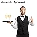 HYZ Wine Opener Waiter Corkscrew, Professional Wine Key for Servers, Bartender with Foil Cutter, Manual Wine Bottle Opener Double Hinged(3-Pack Black)