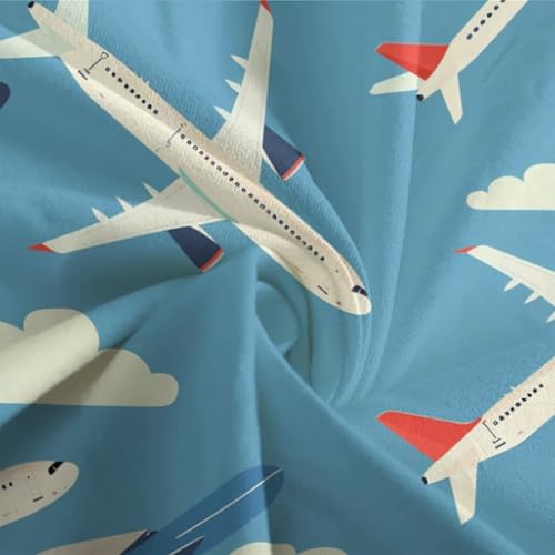 Parure de couette avion imprimé 3D microfibre de prestige Super King